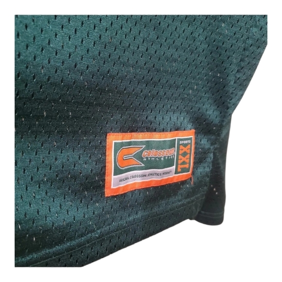 Rare Vintage Miami Hurricanes Canes Football jersey Colosseum Size L - Picture 2 of 7